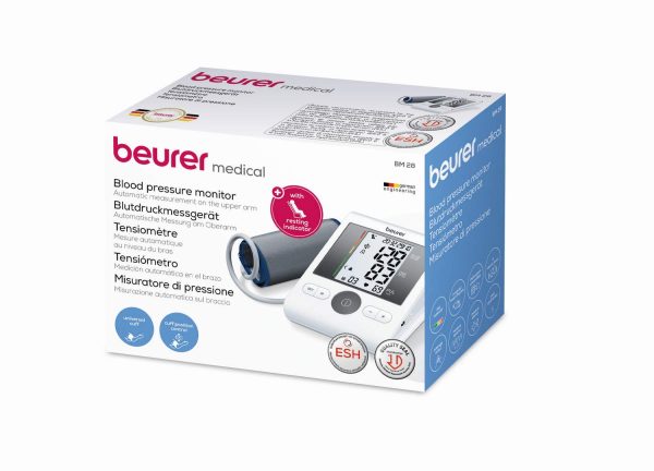 Beurer BM28 Blood Pressure Monitor with Adaptor (White) - Image 3