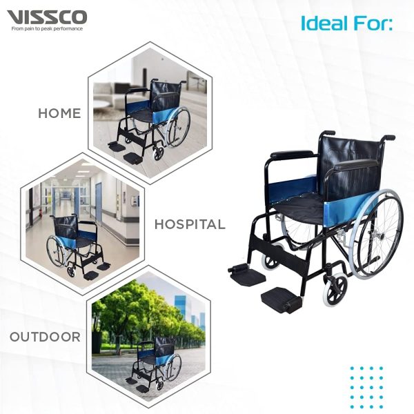 Vissco Rodeo Plus Wheelchair With Fixed Handle - Image 5