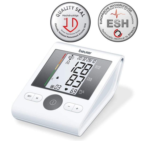 Beurer BM28 Blood Pressure Monitor with Adaptor (White) - Image 2