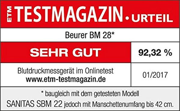 Beurer BM28 Blood Pressure Monitor with Adaptor (White) - Image 8