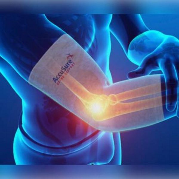 AccuSure Elbow Support Pair of Bamboo Yarn (All Sizes) - Image 4