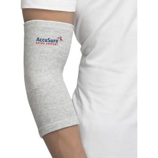 AccuSure Elbow Support Pair of Bamboo Yarn (All Sizes)