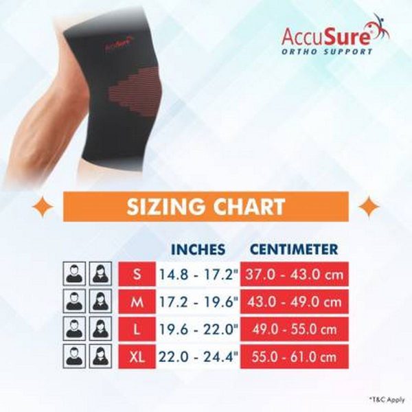 AccuSure Knee Cap Support Sleeve (All Sizes) - Image 3