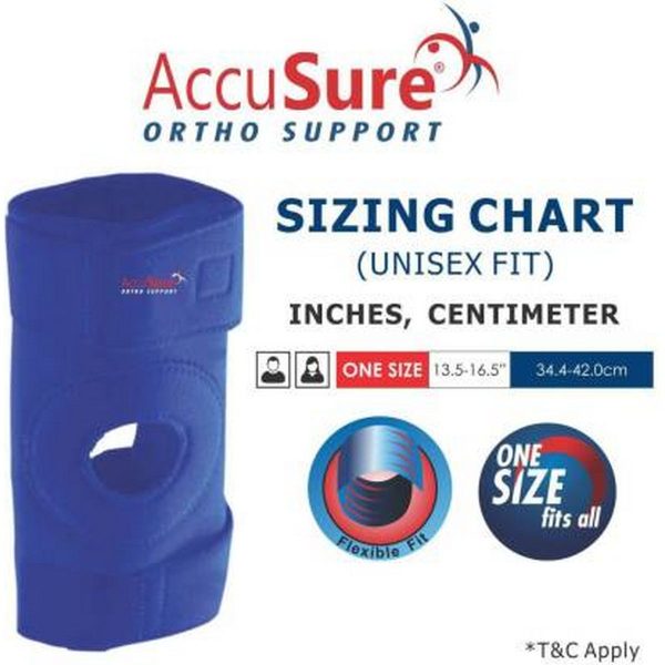 AccuSure Knee Support Open Patella Neoprene - Image 3