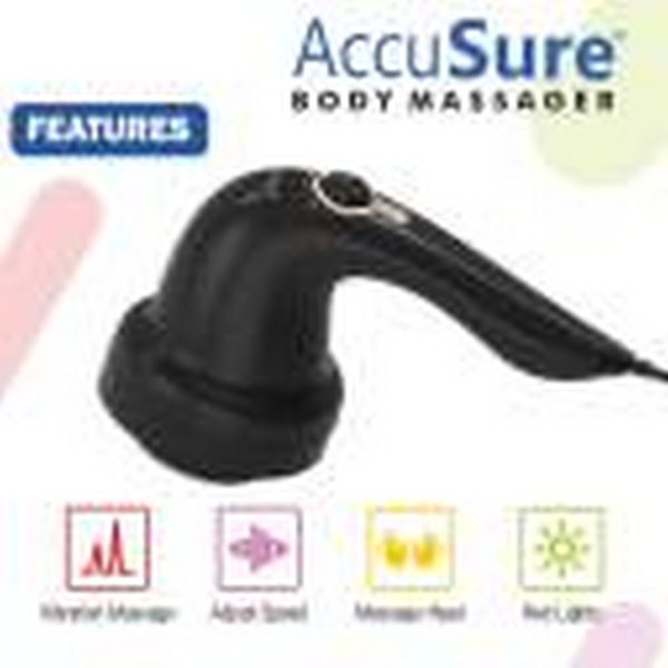 AccuSure Handheld Full Body Electric Back Legs & Foot Massager  (Black) - Image 2