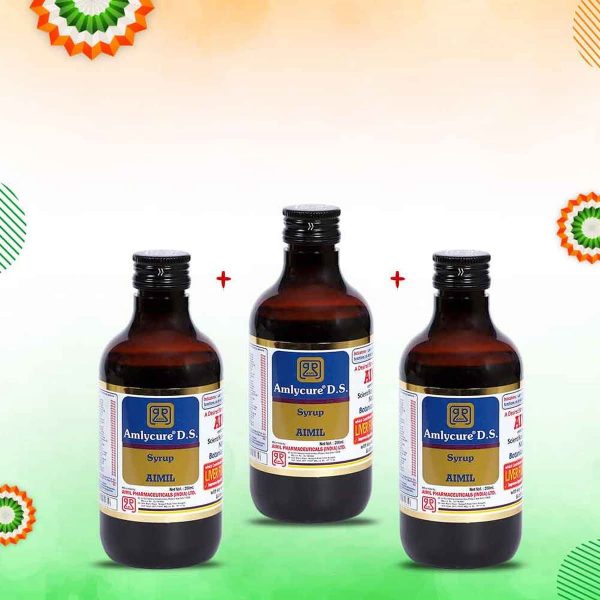 Aimil Amlycure DS Syrup (200 ml) Pack of 3 - Image 2