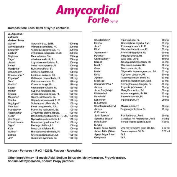 Aimil Amycordial Forte Syrup (200 ml) - Image 2