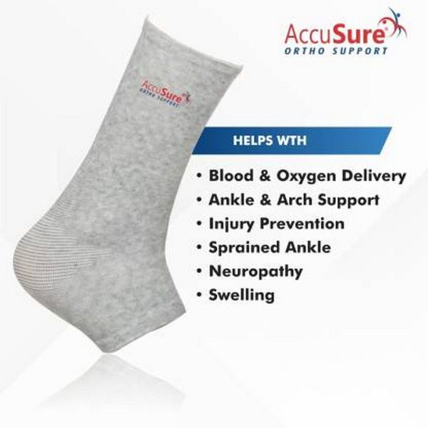 AccuSure Ankle Support Bamboo (All Sizes) - Image 3