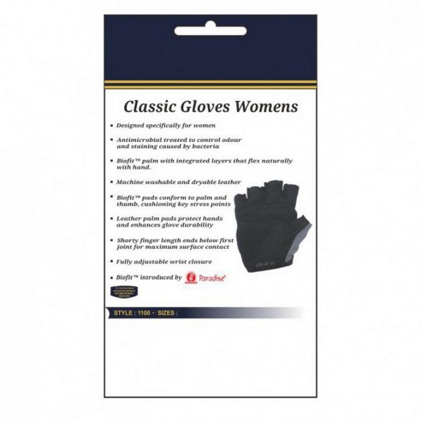 Biofit Classic Gloves Womens (Black/Grey) - Image 4