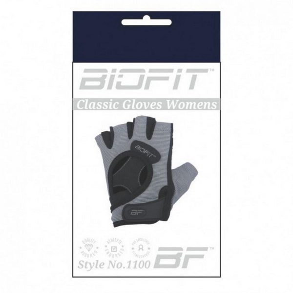 Biofit Classic Gloves Womens (Black/Grey) - Image 2