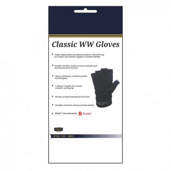 Biofit Classic Wrist Wrap Gloves (Black) - Image 2