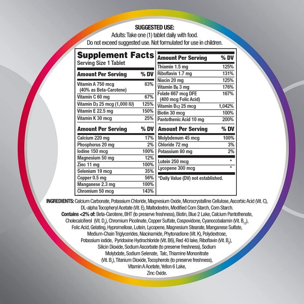 Centrum Silver Multivitamin For Adults 50 Plus (220 Count) - Image 2