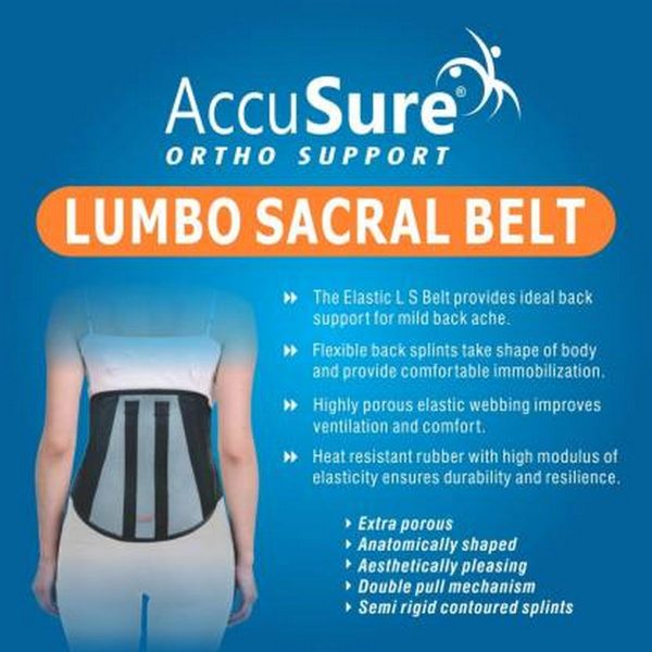 AccuSure Lumbo Sacral (LS) Support Belt (All Sizes) - Image 4