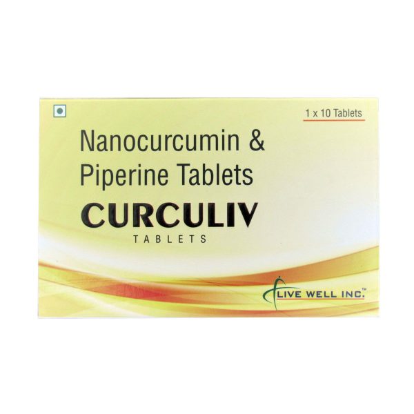 Nanocurcumin Piperine Curculiv Tablets (10 Tablets)