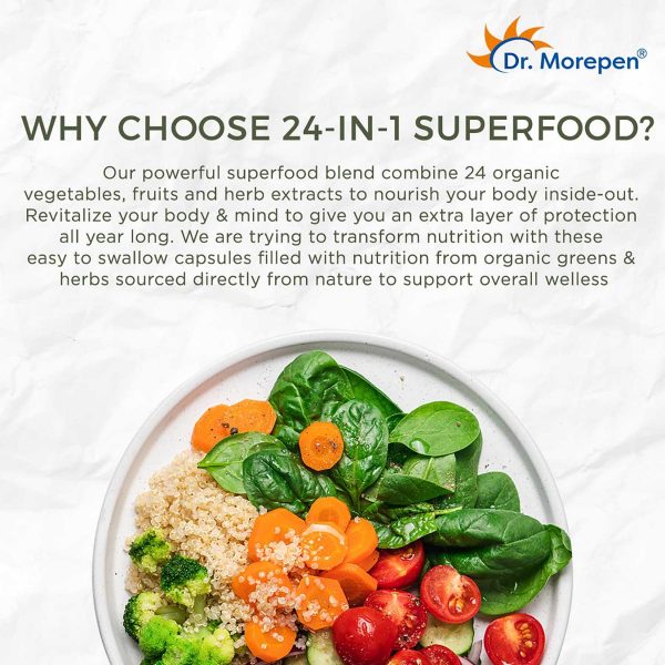 Dr. Morepen 24 In 1 Superfood (60 Capsules) - Image 3