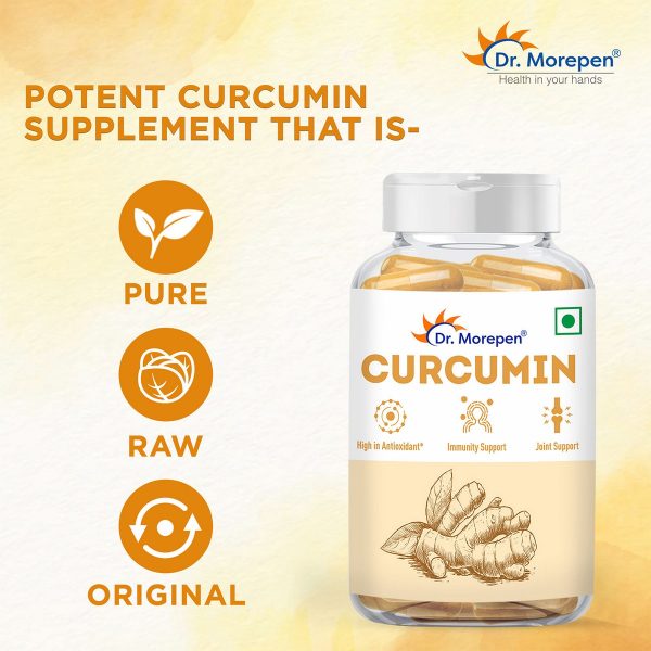 Dr. Morepen Curcumin Capsules (60 Cap) Buy 1 Get 1 Free. - Image 2