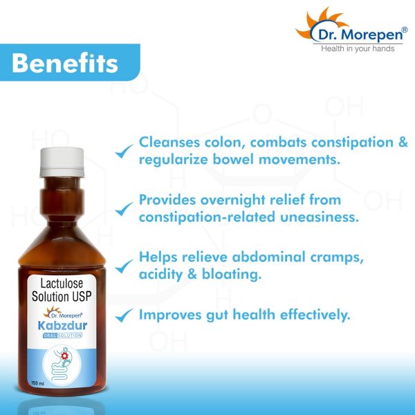 Dr. Morepen Kabzdur Solution USP 10 (Natural Stool Softener) - Image 4