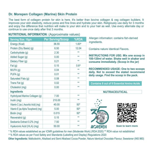 Dr. Morepen Marine Collagen Skin Protein (Pack of 2) - Image 6