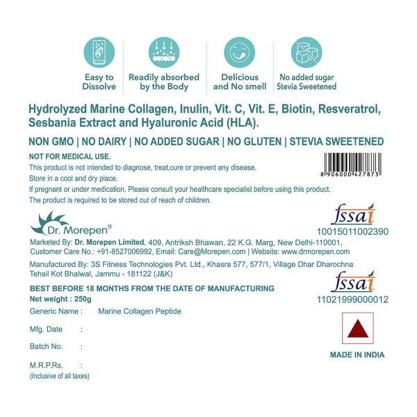 Dr. Morepen Marine Collagen Skin Protein (Pack of 2) - Image 7