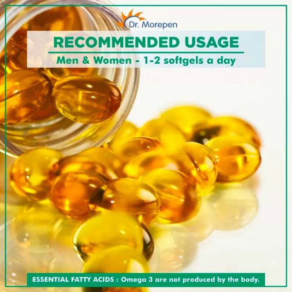 Dr. Morepen Omega-3 Deep Sea Fish Oil, Pack of 2 (500 mg) - Image 2