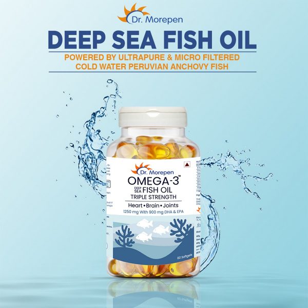 Dr. Morepen Omega-3 Deep Sea Fish Oil Triple Strength (Pack of 2) - Image 2