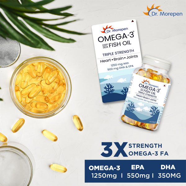 Dr. Morepen Omega-3 Deep Sea Fish Oil Triple Strength (Pack of 2) - Image 6