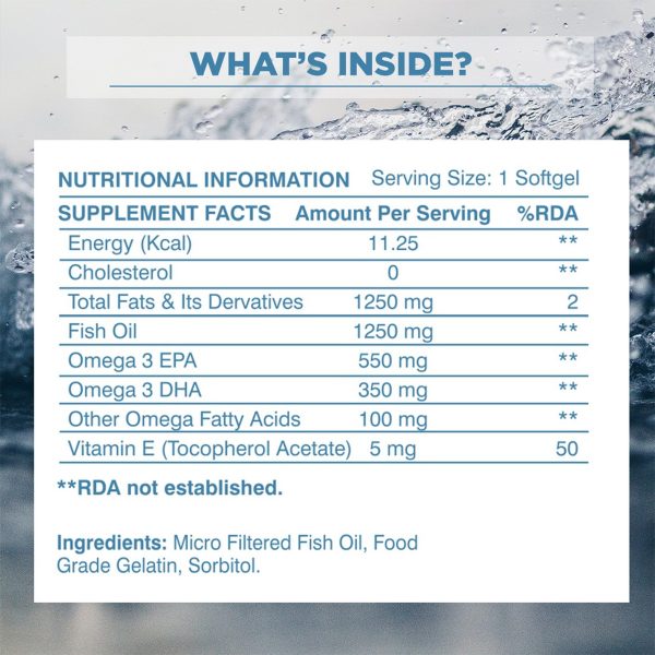 Dr. Morepen Omega-3 Deep Sea Fish Oil Triple Strength (Pack of 2) - Image 8
