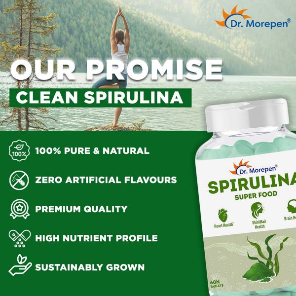 Dr. Morepen Spirulina Tablets (60 N) - Image 3
