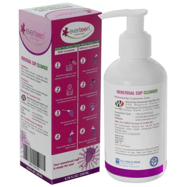 Everteen Menstrual Cup Cleanser (200 ml) - Image 2