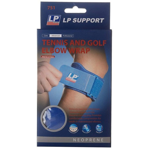 LP Support 751 Tennis And Golf Elbow Support (Blue, Free Size) - Image 3