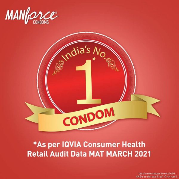 Manforce Cocktail Condoms with Dotted-Rings Strawberry Flavoured (10 Pieces) - Image 4