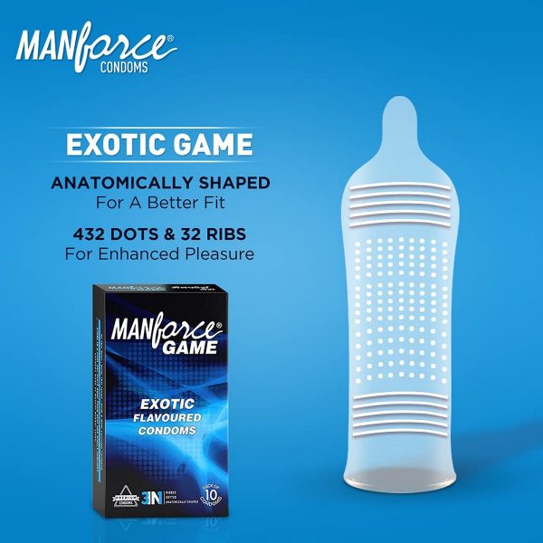 Manforce Condoms Combo Pack, Assorted Flavours- 10 Pieces (Pack of 9) - Image 2