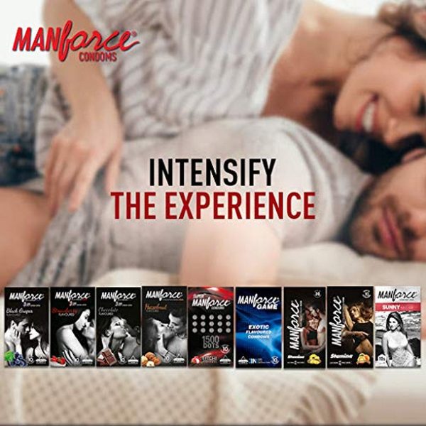 Manforce Condoms Combo Pack, Assorted Flavours- 10 Pieces (Pack of 9) - Image 8