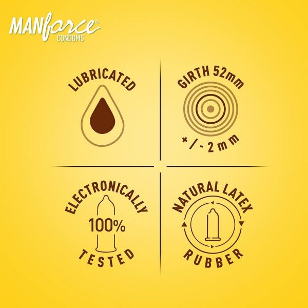 Manforce Overtime Orange & Pineapple 3in1 Condoms - 10s (Pack of 2) - Image 2