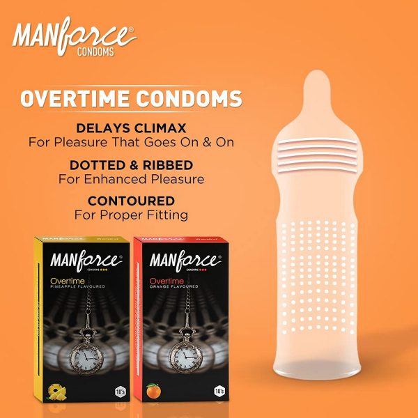 Manforce Overtime Orange & Pineapple 3in1 Condoms - 10s (Pack of 2) - Image 4