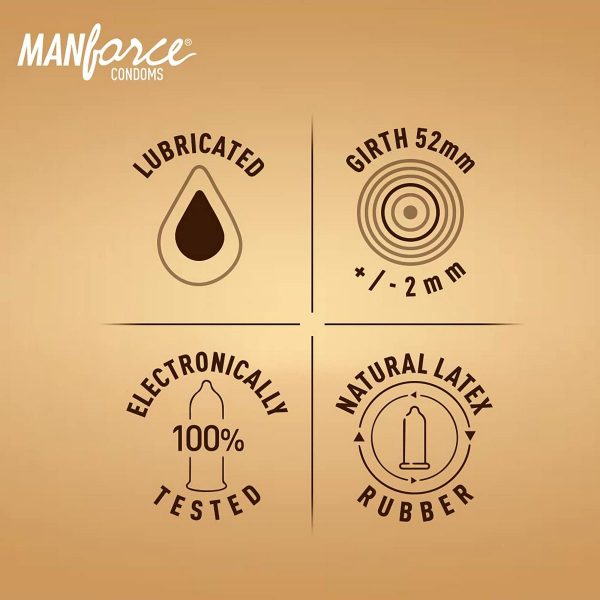Manforce Premium Hotdots Belgian Chocolate Condoms with Bigger Dots - 10s (Pack of 2) - Image 4