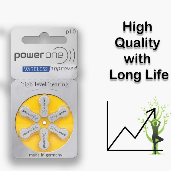 Power One P10 Hearing Aid Battery - Image 2
