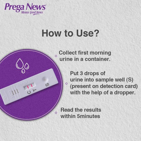 Prega News HCG Pregnancy Test Kit (Pack of 3) - Image 4