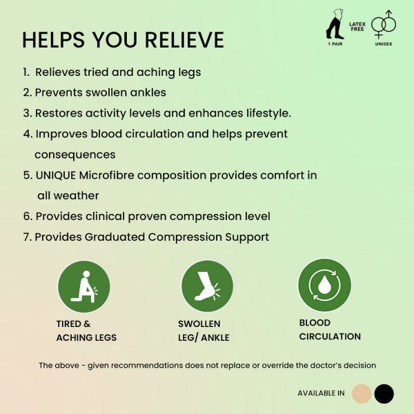 Sorgen Everyday Compression Socks For Daily Use (Beige) - Image 5