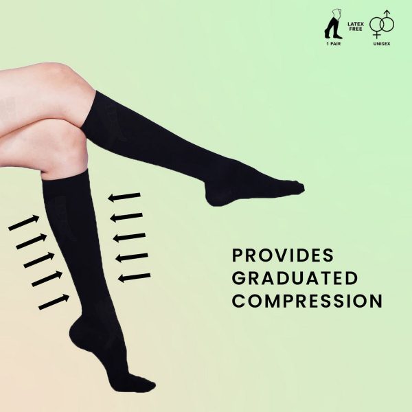 Sorgen Everyday Compression Socks For Daily Use (Black) - Image 5