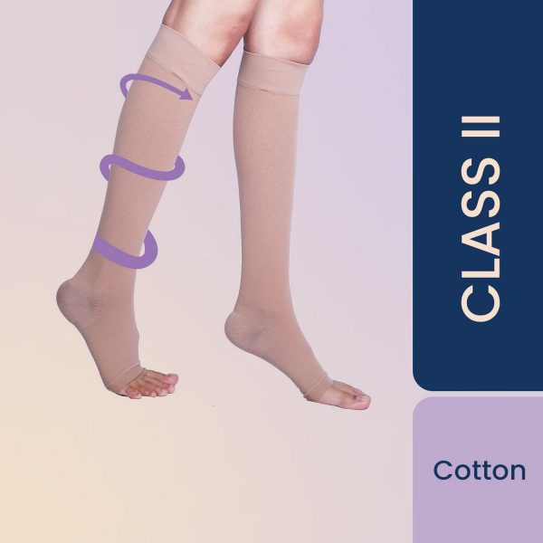 Sorgen Premiere Cotton Compression Stockings (Class 2 Knee length)