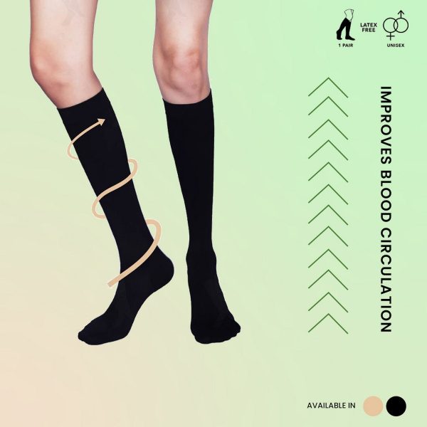 Sorgen Premium Travel Support Socks (Black)