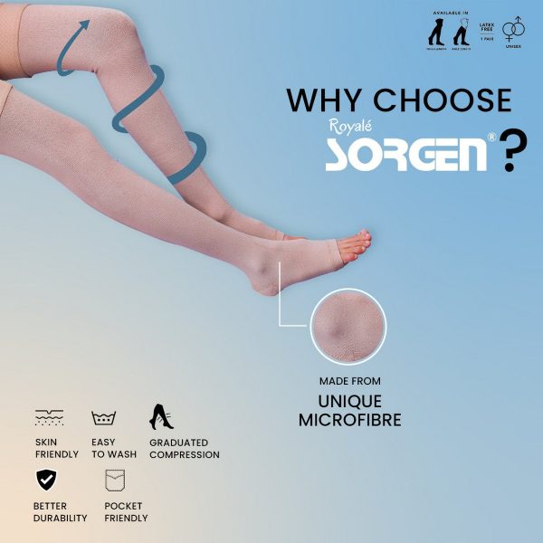 Sorgen Royale (Microfiber) Extra Soft Stockings for Varicose Veins - Image 2