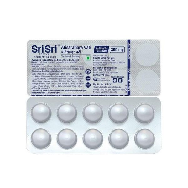 Sri Sri Tatva Atisarahara Vati (100 Tablets) - Image 2