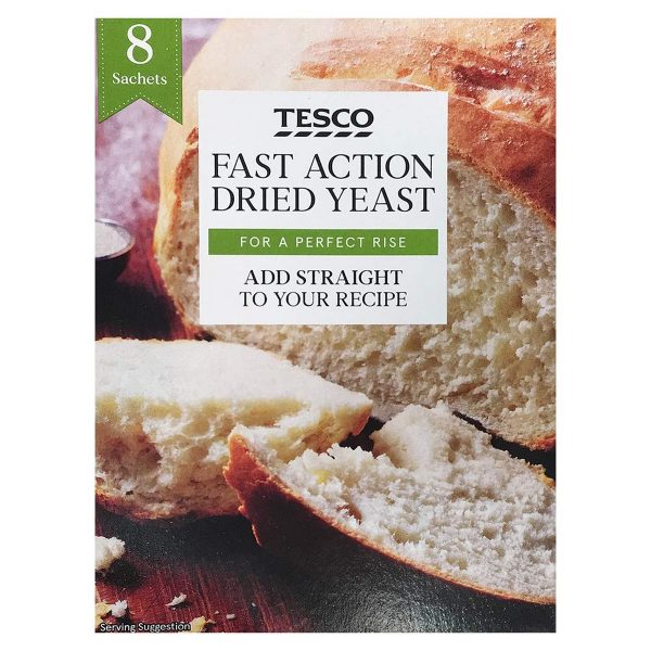 Tesco Fast Action Dried Yeast for Perfect Rise 8 Sachets  (56g)
