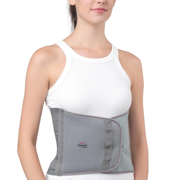 Tynor Abdominal Support 9″/23cm, Grey (1 Unit)