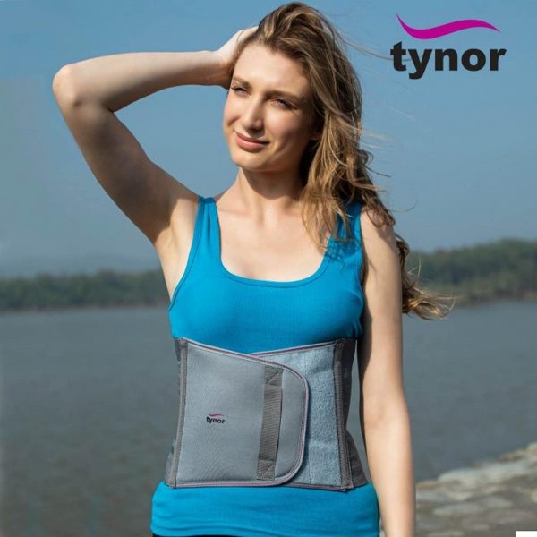 Tynor Abdominal Support 9″/23cm, Grey (1 Unit) - Image 6