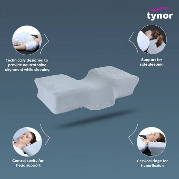 Tynor Anatomic Pillow, Grey (1 Unit) - Image 3