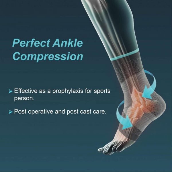 Tynor Ankle Binder Urbane, Grey (1 Unit) - Image 2