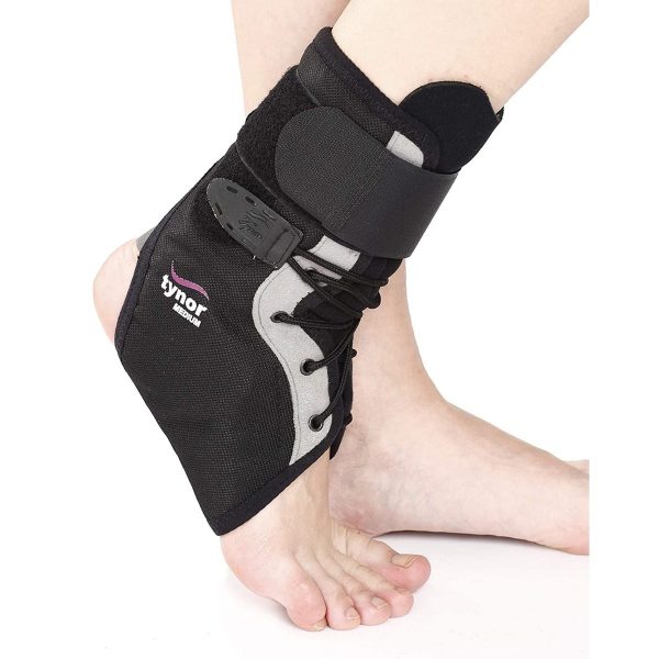 Tynor Ankle Brace With Lace, Black (1 Unit)